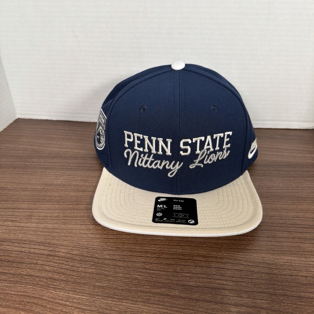 Nike Penn State University Nittany Lions Pro Legacy Script SnapBack Hat Navy